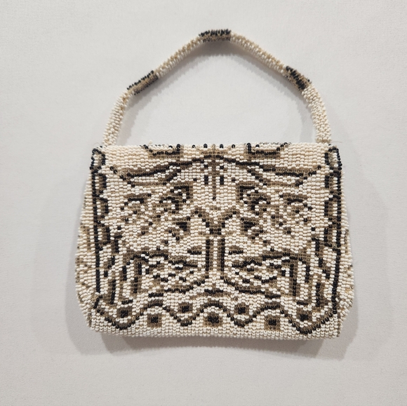 Vintage Art Deco Glass Beaded Mini Evening Purse Bag - Picture 2 of 16